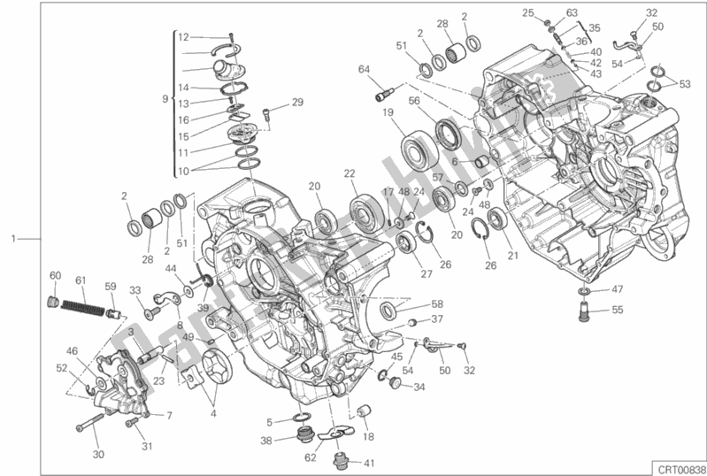 Todas las partes para 010 - Pareja De Semicárter de Ducati Multistrada 950 Thailand 2019